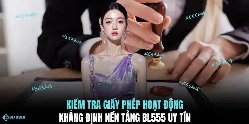 Kiểm tra giấy phép hoạt động khẳng định nền tảng BL555 uy tín 